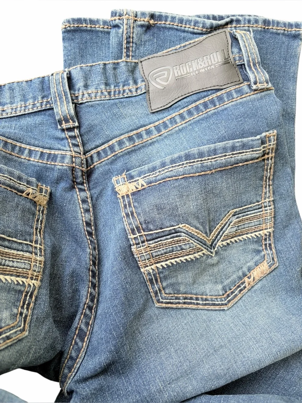Like New Rock&Roll Denim Revolver Straight Slim Straight Leg Jeans